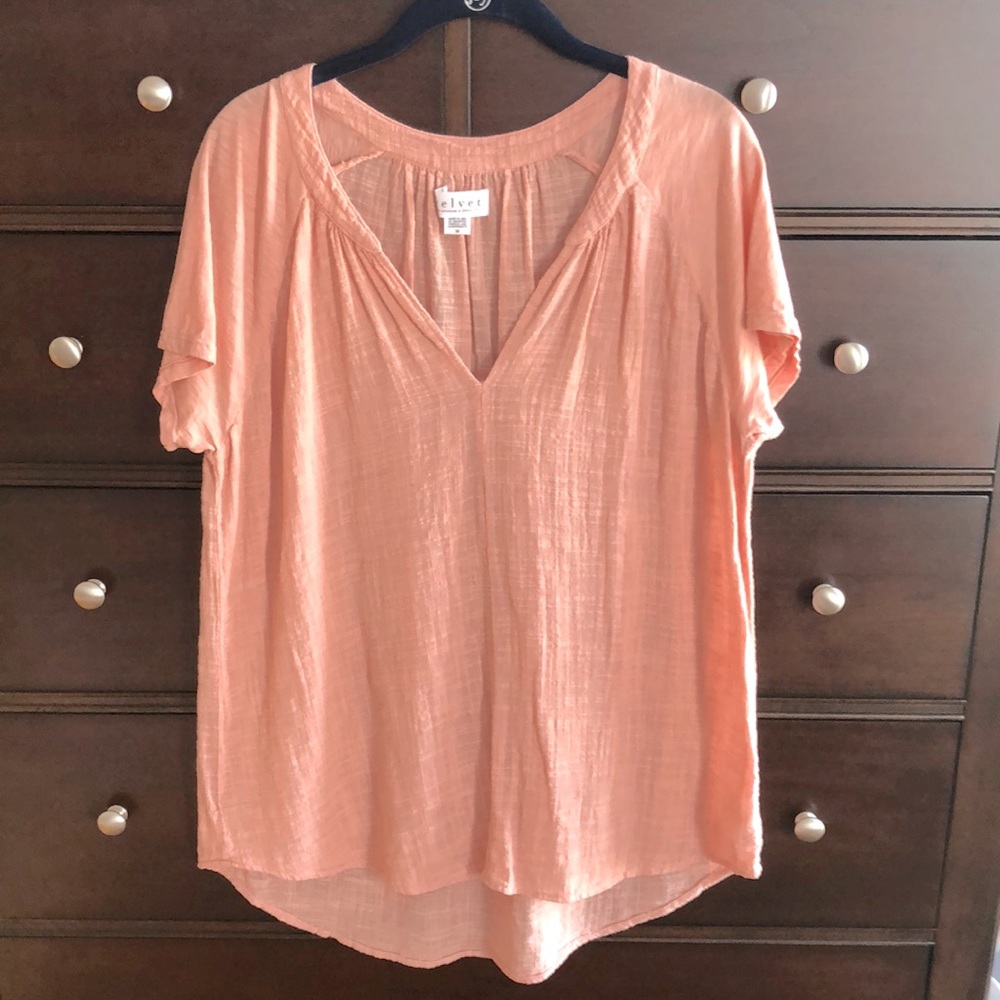 Velvet Gauze Cotton Shirt NWOT Sz M